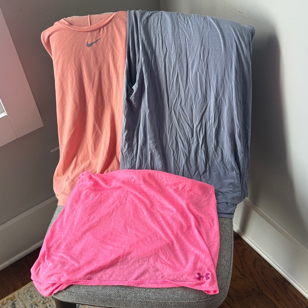 Nike and Under Armour Athletic Tops